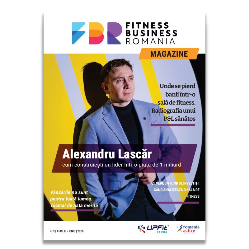 Copertă revistă Fitness Business Romania Nr. 3 - Aprilie - Iunie 2026
